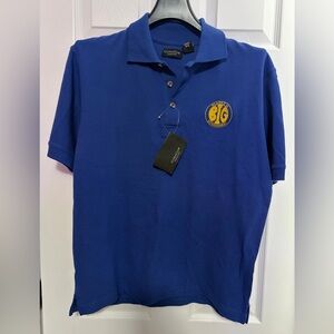 BNWT BLACKS IN GOVERNMENT (B.I.G.) MEN'S POLO GOLF SHIRT BLUE US SIZE MEDIUM (M)